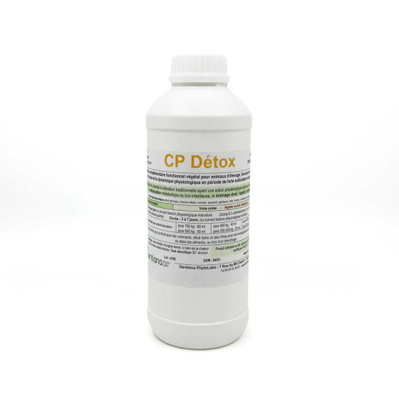 CP Detox bidon d'un litre Gentiana